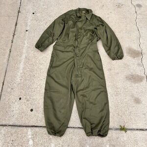 Vintage US Military Mechanic's Cold Weather Green Sz L Coverall 8415-00-753-6485